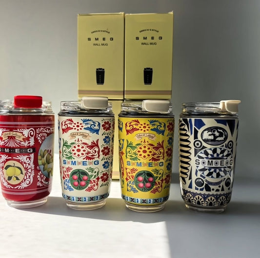 Mug Thermique Smeg x Dolce & Gabbana – Édition Jaune “Sicily Is My Love”