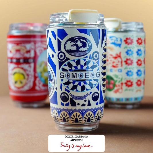 Mug Thermique Smeg x Dolce & Gabbana – Édition Bleue “Sicily Is My Love”